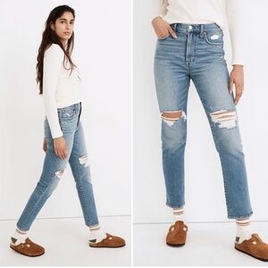 Madewell The Perfect Vintage Jean Jeans In Distressed Denman Wash 26
